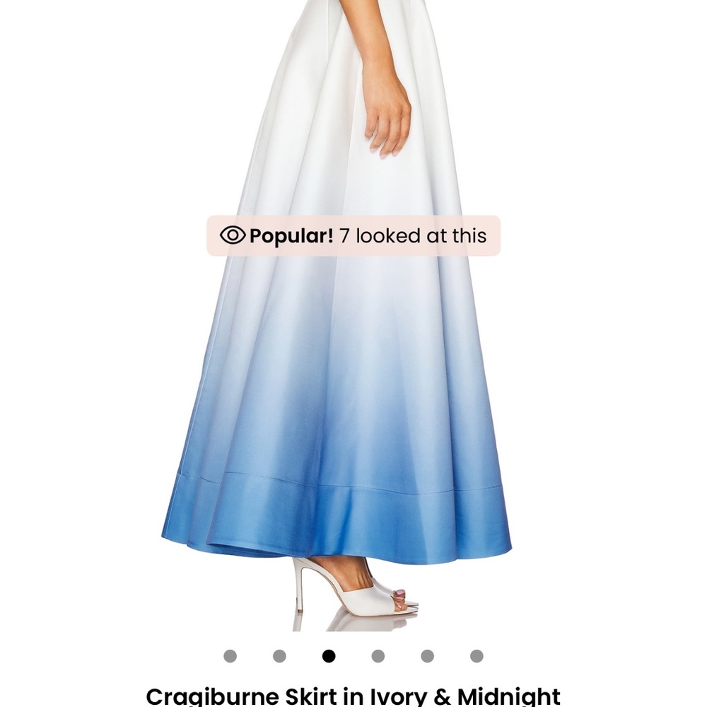 Acler White Maxi A-Line Skirt Resort Wear
